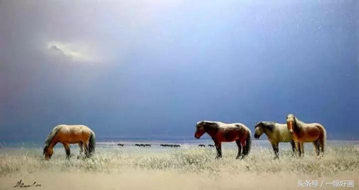 有人说他是一位画马大家，有人说蒙古马是他的神