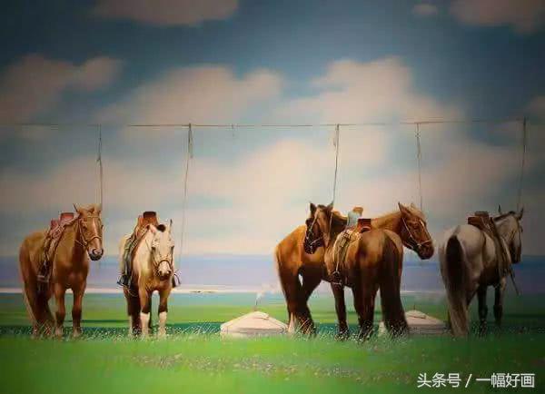 有人说他是一位画马大家，有人说蒙古马是他的神
