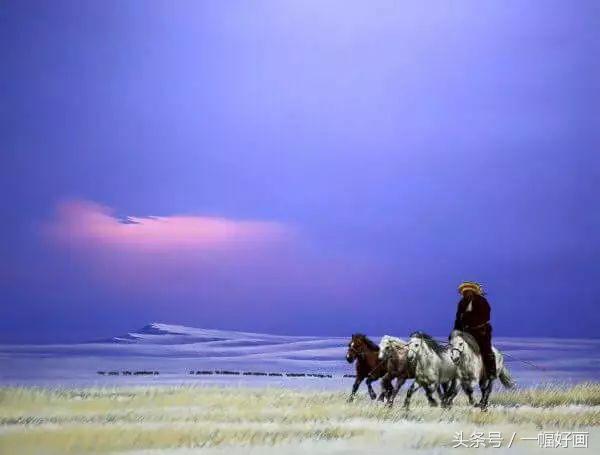 有人说他是一位画马大家，有人说蒙古马是他的神