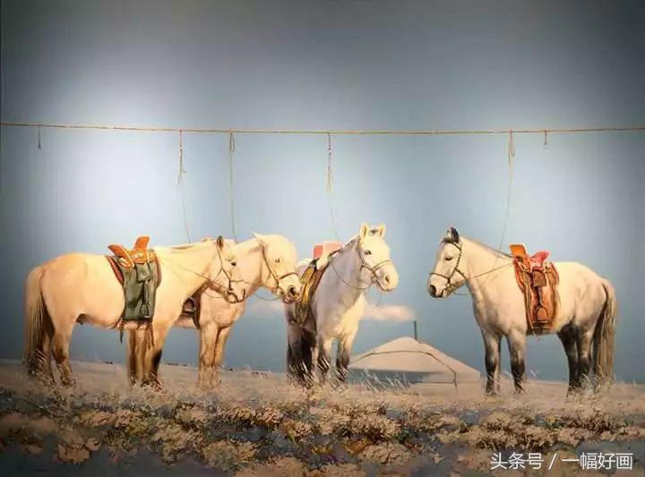 有人说他是一位画马大家，有人说蒙古马是他的神