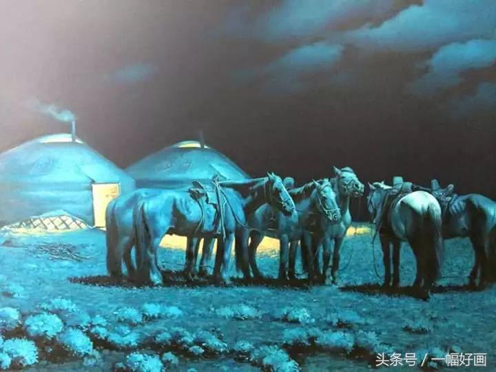 有人说他是一位画马大家，有人说蒙古马是他的神
