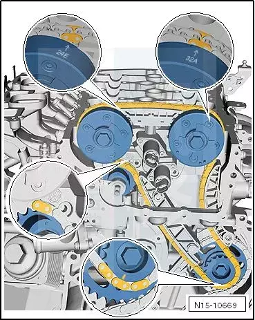 大众车系82张正时皮带安装示意图,值得修理工收藏