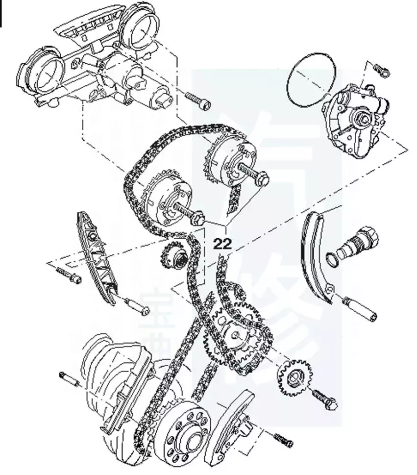大众车系82张正时皮带安装示意图,值得修理工收藏