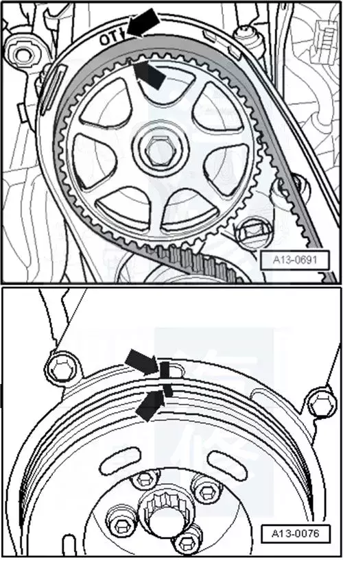 大众车系82张正时皮带安装示意图,值得修理工收藏