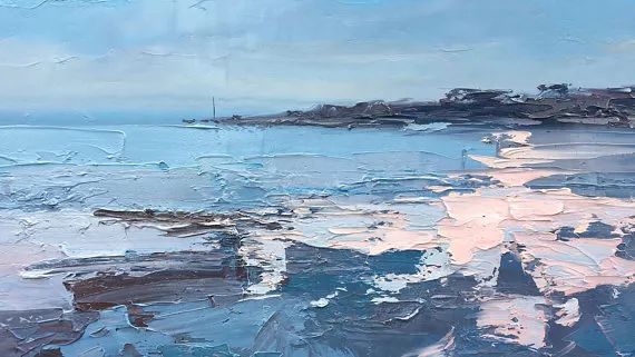 刮刀油画的魅力,一般人还真画不出来