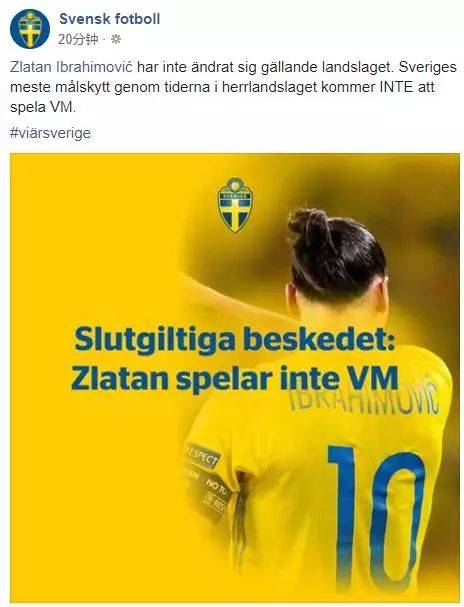 瑞典伊布为什么不参加世界杯(瑞典足协官方确认：伊布将无缘俄罗斯世界杯！球迷批：过河拆桥！)