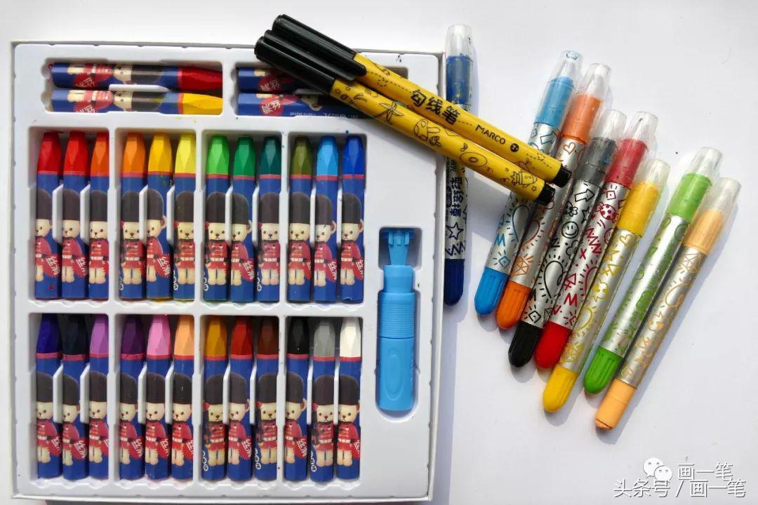 蜡笔画：假期到，五一劳动节快乐