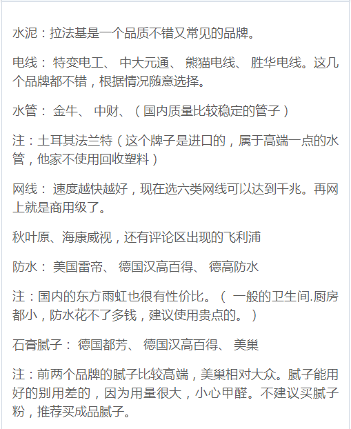 走访建材市场上百家！总结全套经济实惠的装修材料品牌！绝对称赞