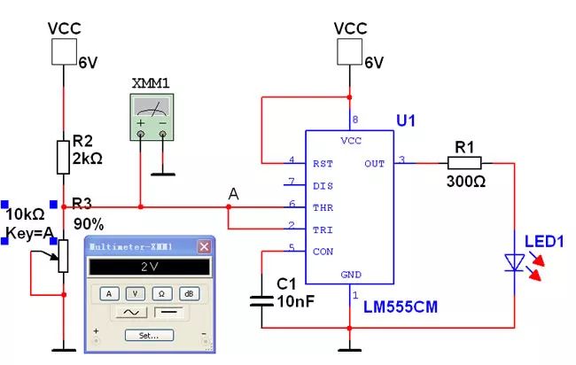 ne555定时器1秒电路图555定时器引脚