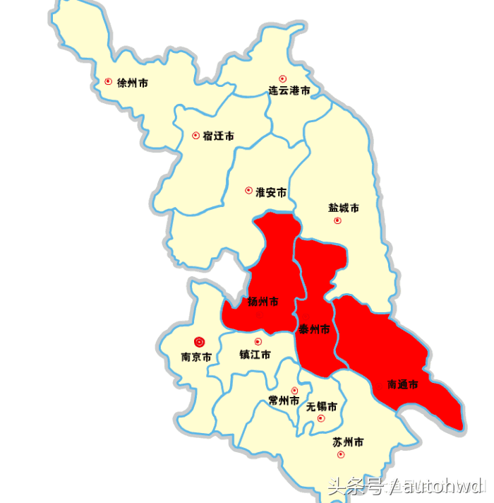 江苏省的苏北城市到底是哪些城市？
