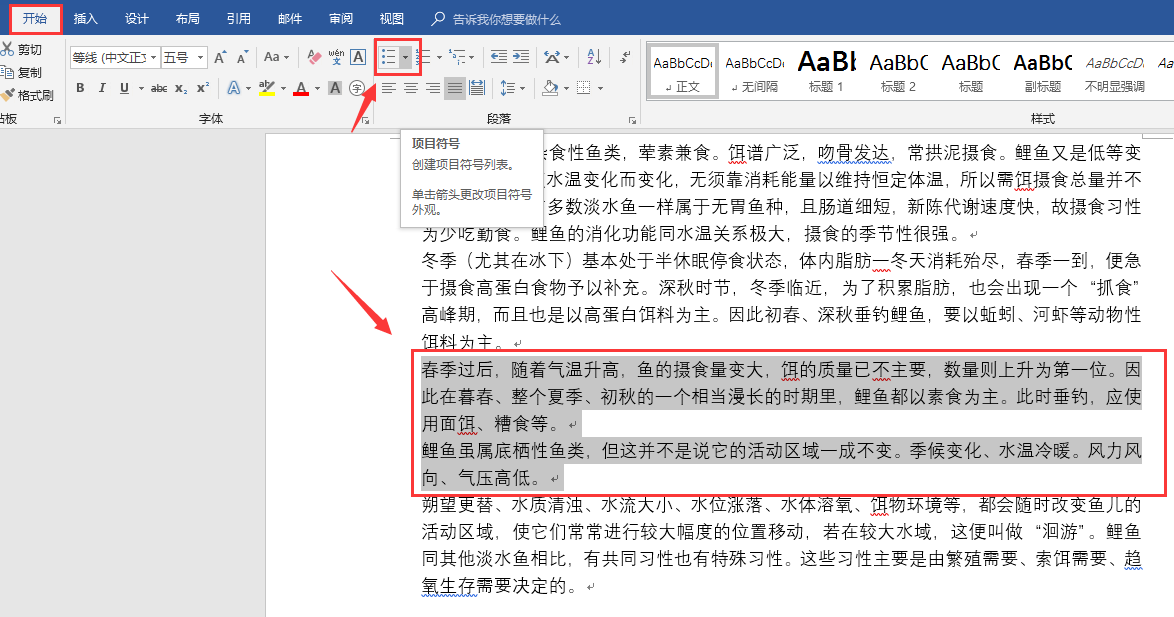 word项目符号设置技巧(怎么在word设置项目符号)