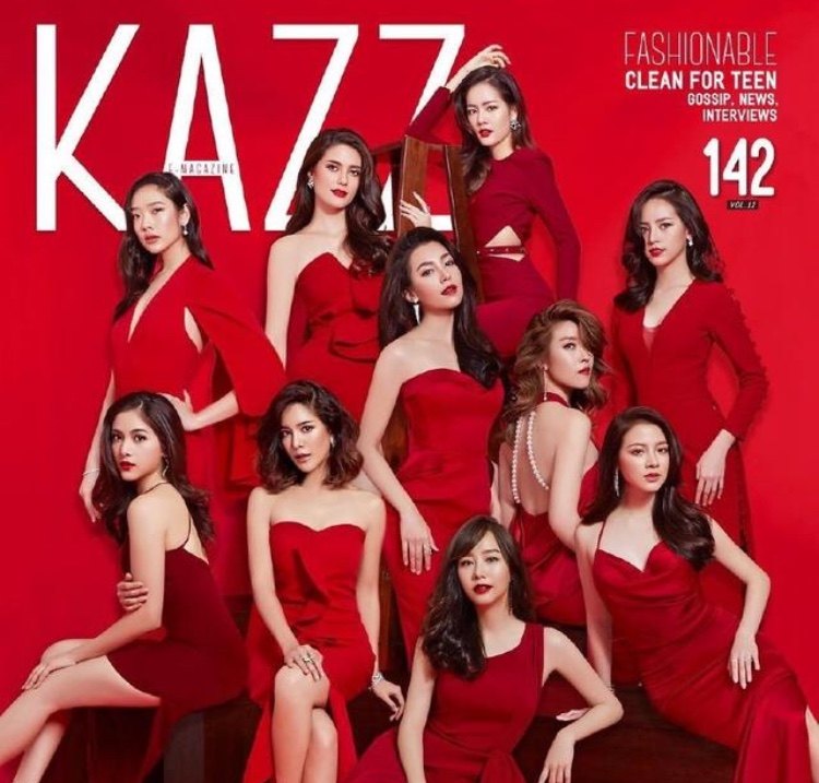 Bella在第10位泰国的小花上装饰了杂志的封面。