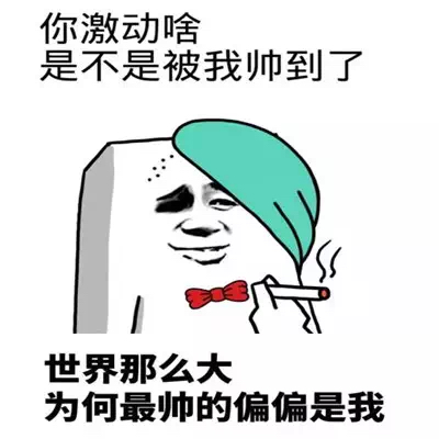 是的没错 全世界我最帅