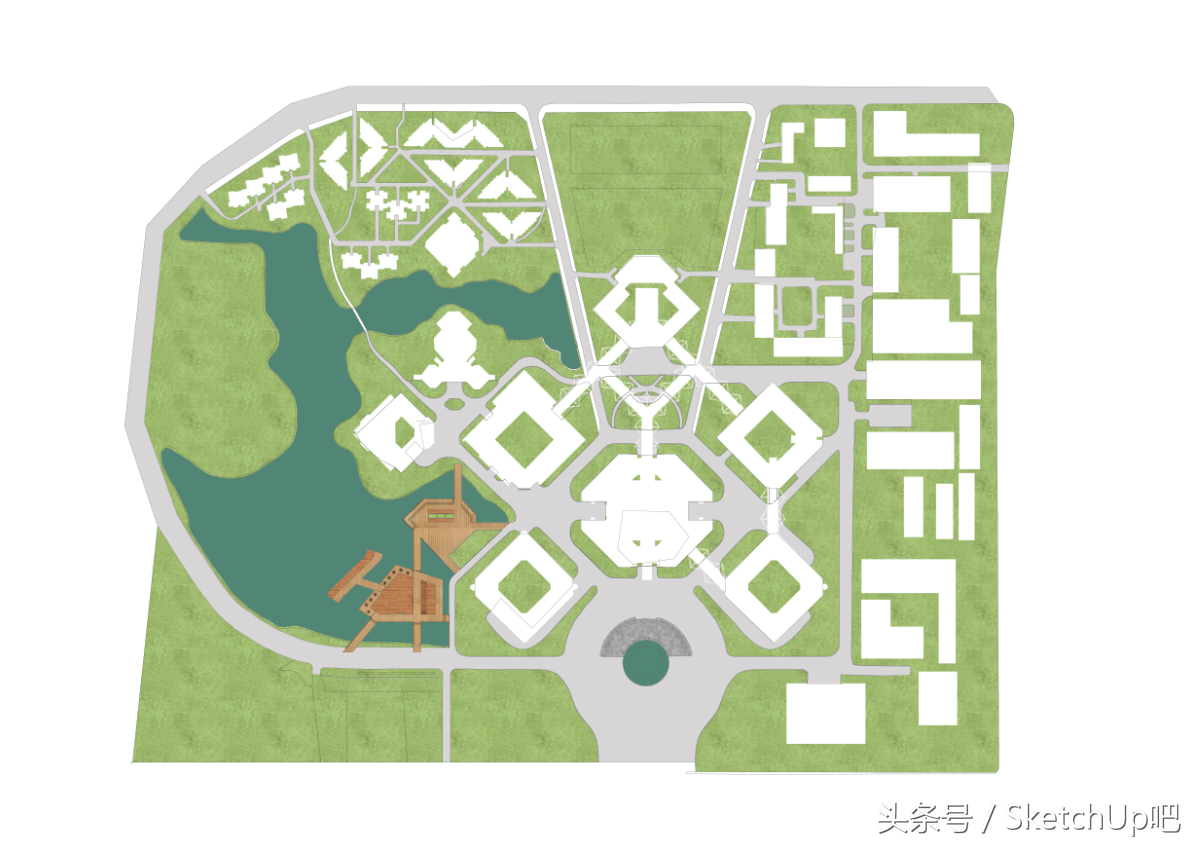 适合新人设计师的一小时出总平面图教程