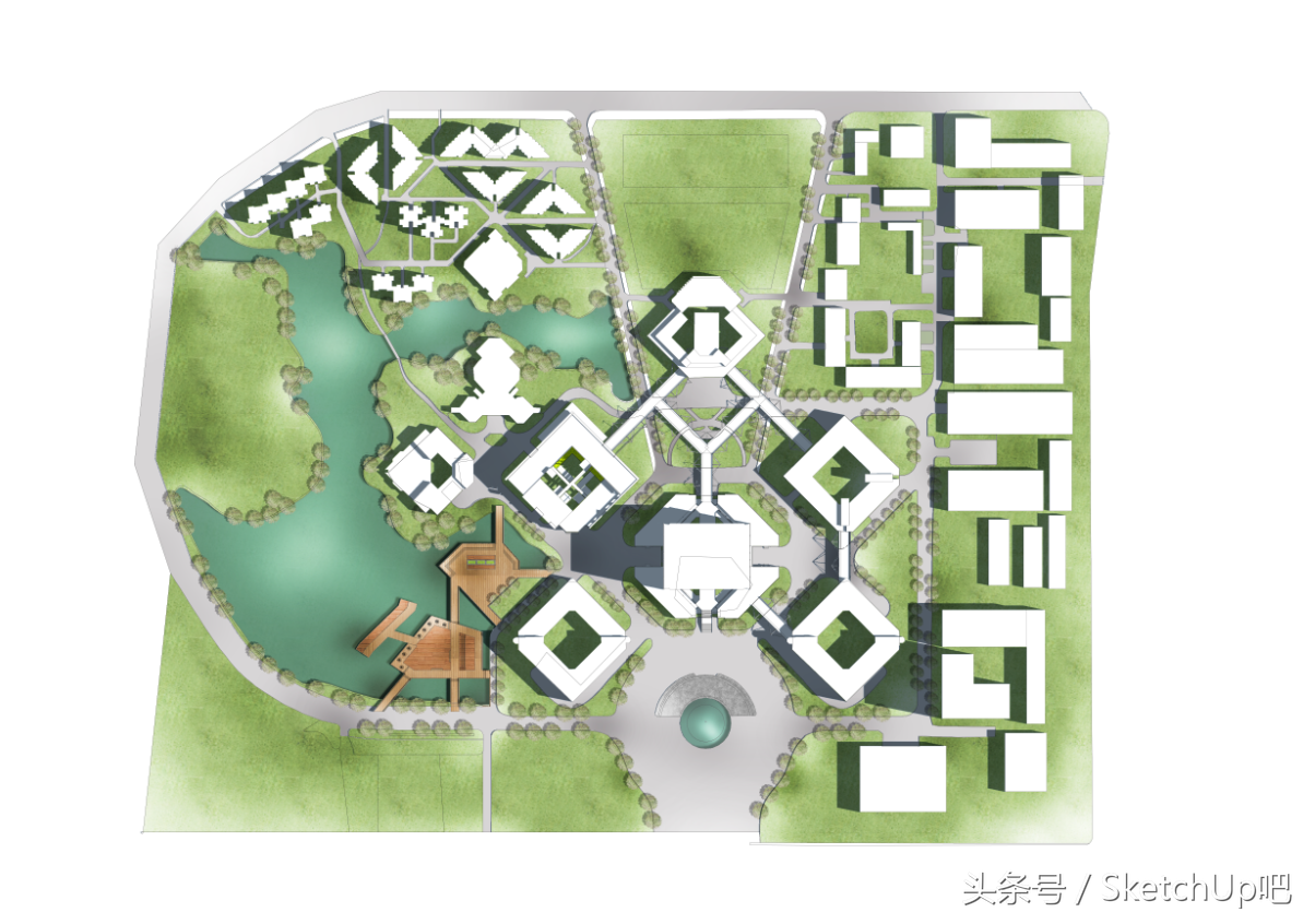 适合新人设计师的一小时出总平面图教程