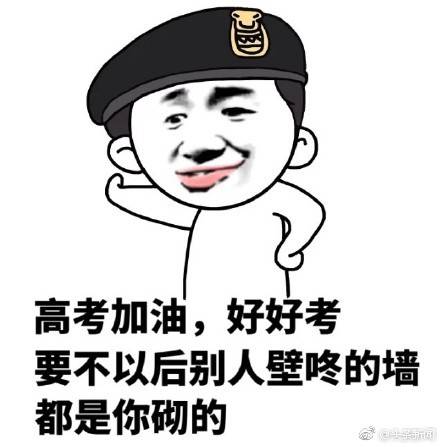 一组高考魔性表情包打包送给即将高考的宝宝们