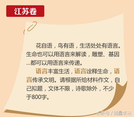 2018年高考（江苏卷）作文题审题指导及范文示例，你觉得难吗？