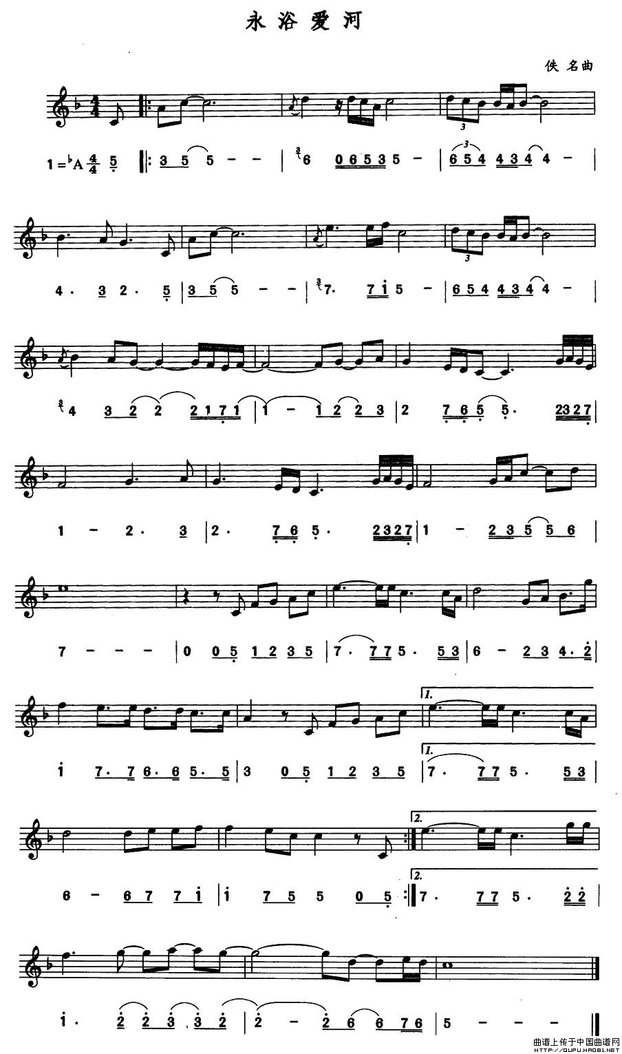 世界十大萨克斯演奏名曲内附有曲谱（简谱版）