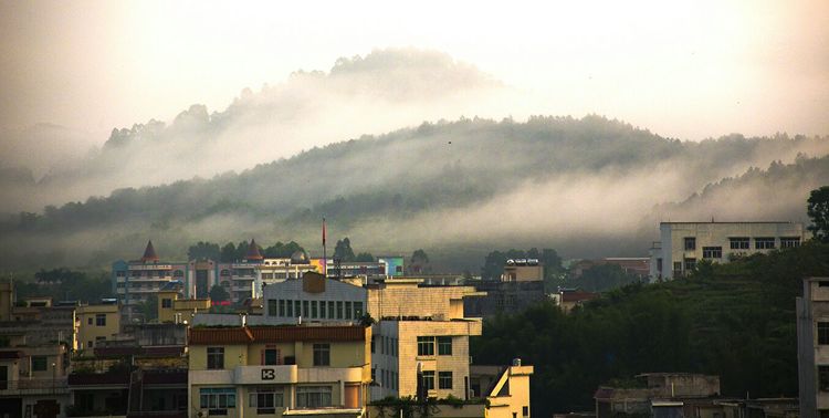 醉美西江晨景