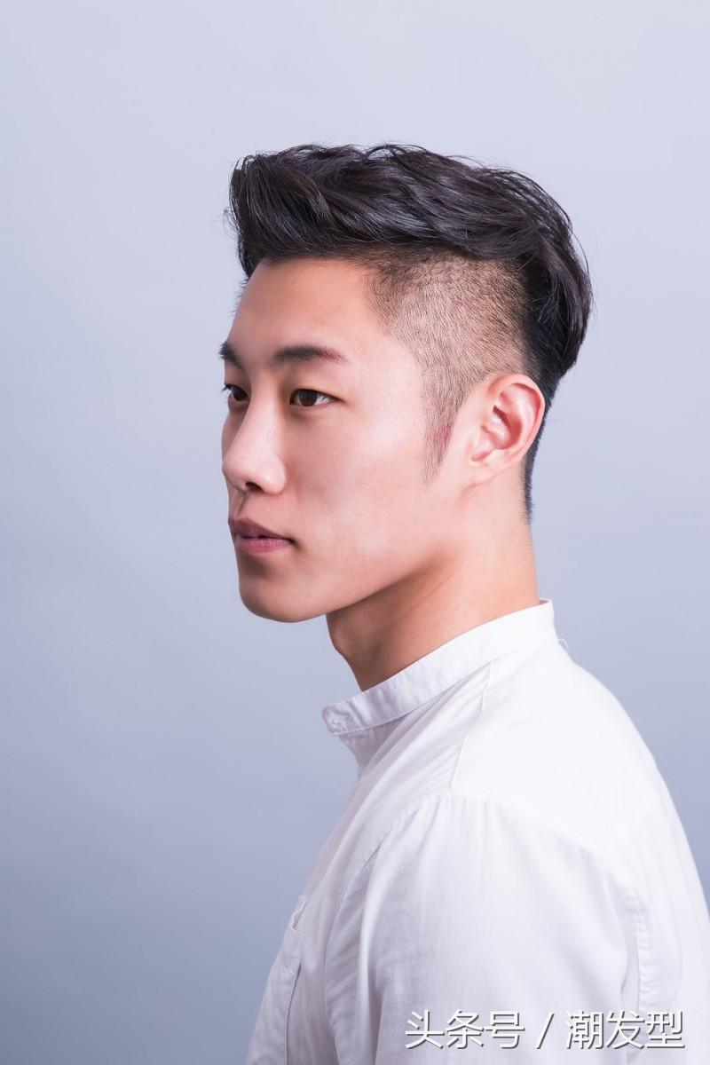 韩系纹理发型男性图片