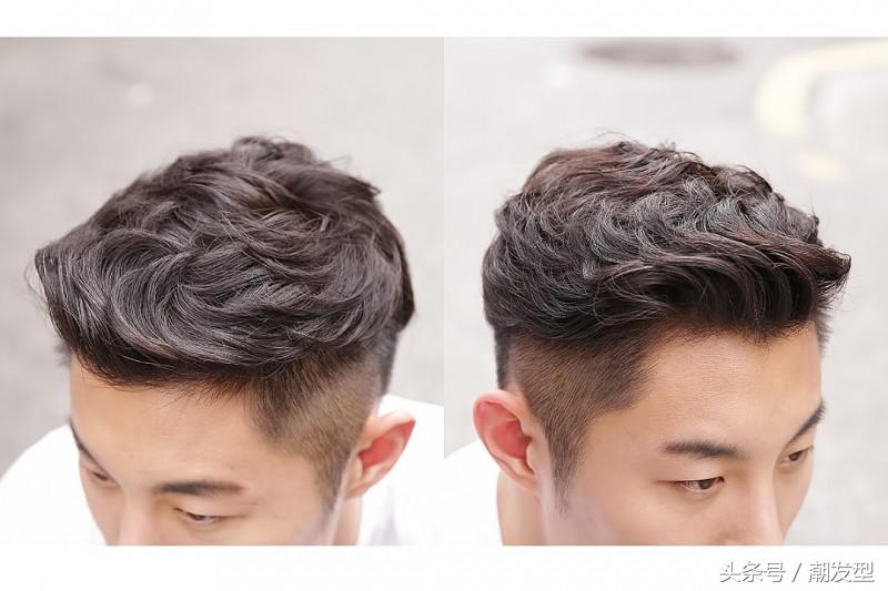 韩式烫发纹理好看男生发型,配上自然的发色,更加时尚潮气