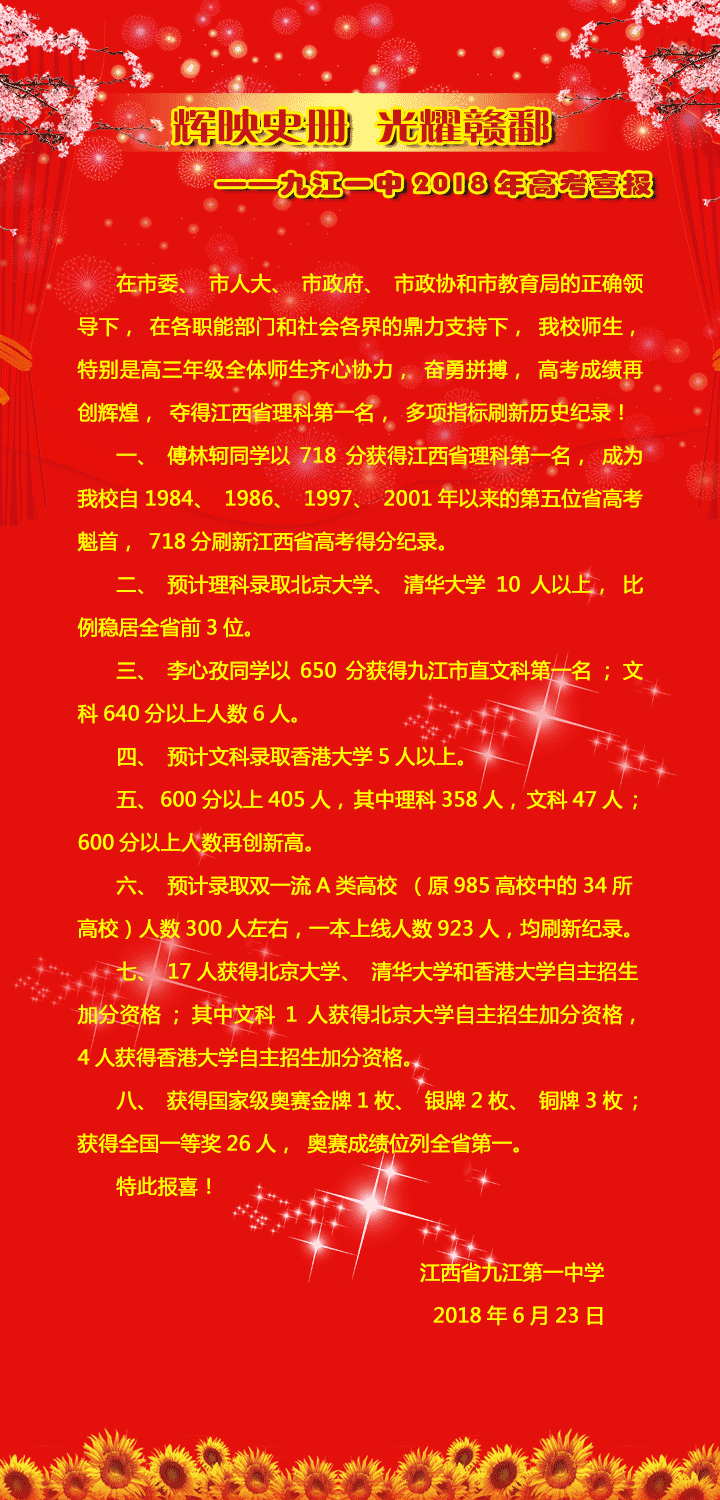 看看今年江西重点中学的高考喜报，谁才是名副其实的大赢家？