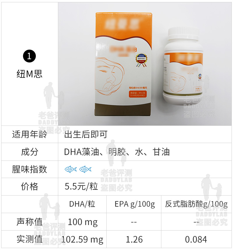 杭州魏老爸评测6款DHA，这类DHA含较多EPA！不推荐给宝宝吃！