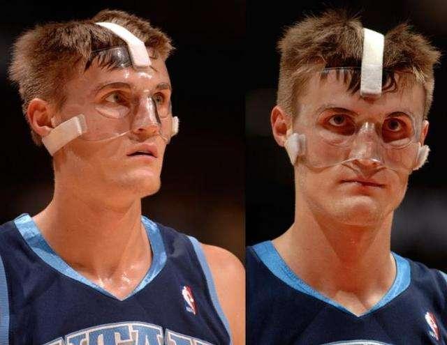 nba球员佩戴护具有哪些(NBA5种经典面具哪种辨识度高？奥尼尔也戴过，科比佩戴“蝙蝠侠”)