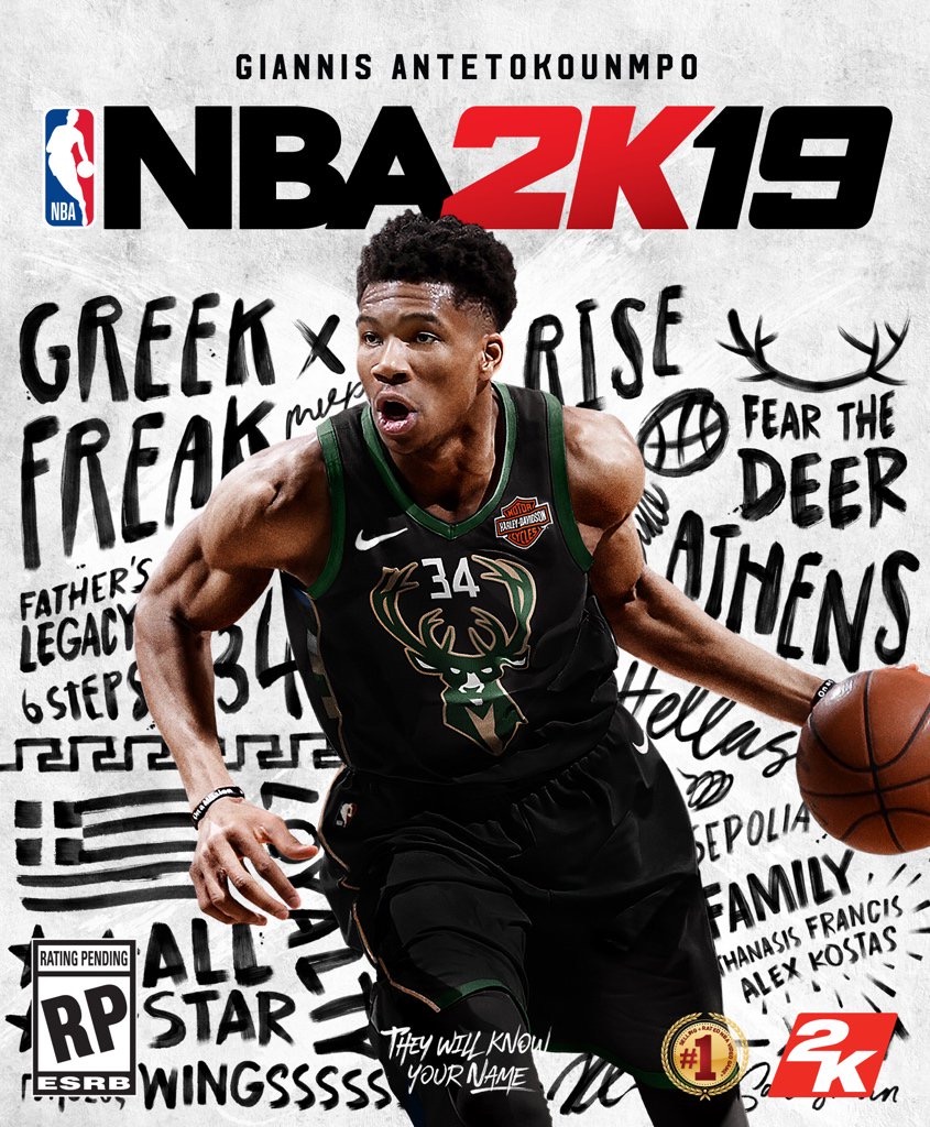 nba2k19有哪些球星(扬尼斯-阿德托昆博成为2K19正式版封面球星)