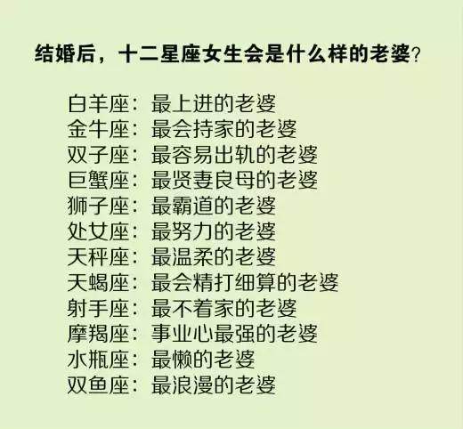 十二星座婚后，双子座是最容易出轨的星座