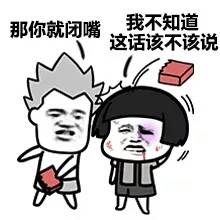 那你就闭嘴扔砖系列表情包