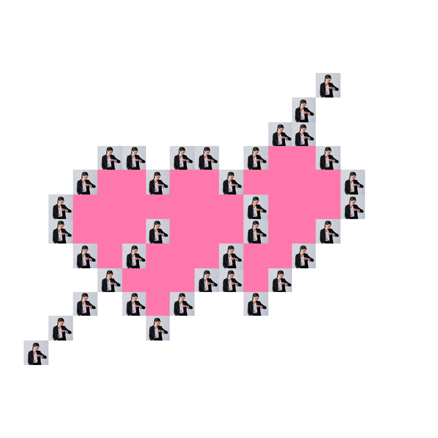 手机轻松搞定一箭穿心式心形九宫格拼图,手机党要偷着乐了!