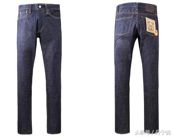 走复古和摇滚风！日本SKULL Jeans最高定番黑牌骷髅头原色牛仔裤