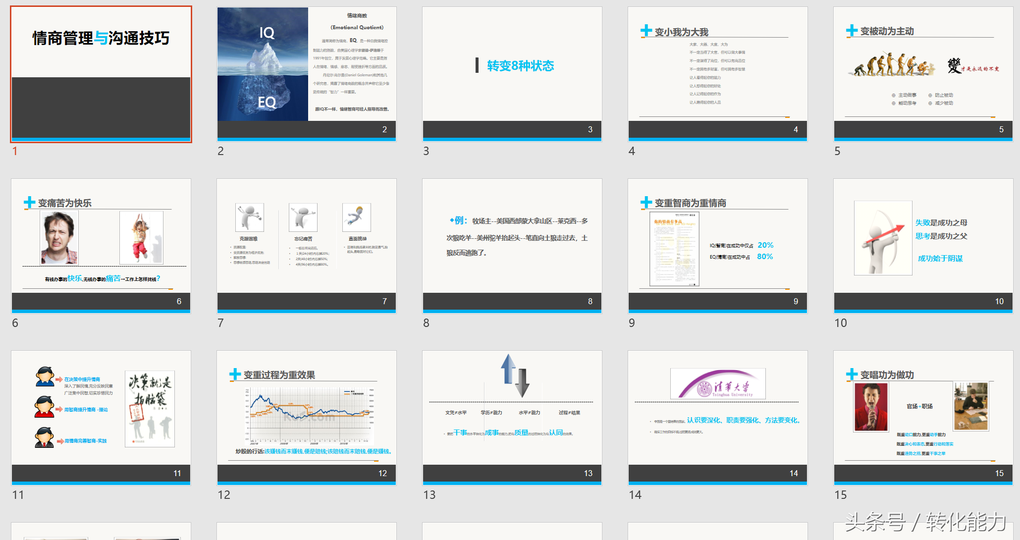 职场精英领导力提升 目标 时间 情绪 礼仪 健康管理12套培训课件