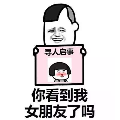 寻人启事表情包：你看到我男朋友了吗、你看到我女朋友了吗