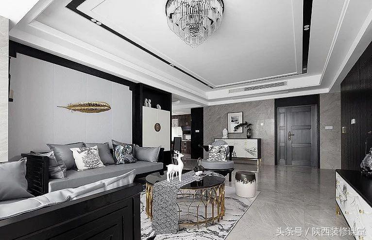 不是样板房，黑白灰水墨新中式