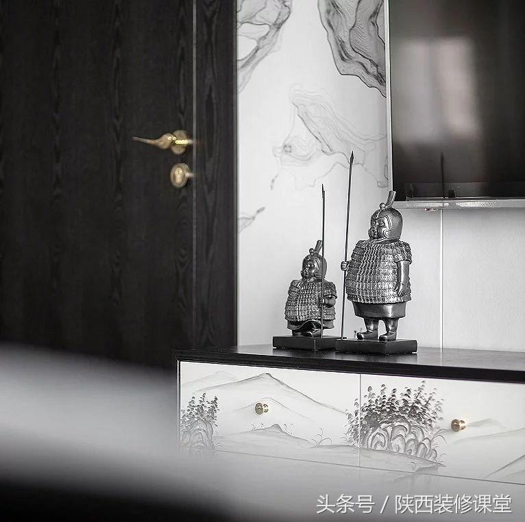 不是样板房，黑白灰水墨新中式