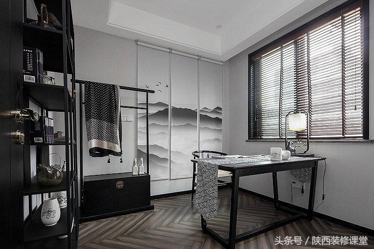 不是样板房，黑白灰水墨新中式