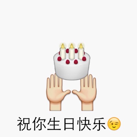 emoji生日快乐表情包大全：祝你生日快乐、 happy birthday