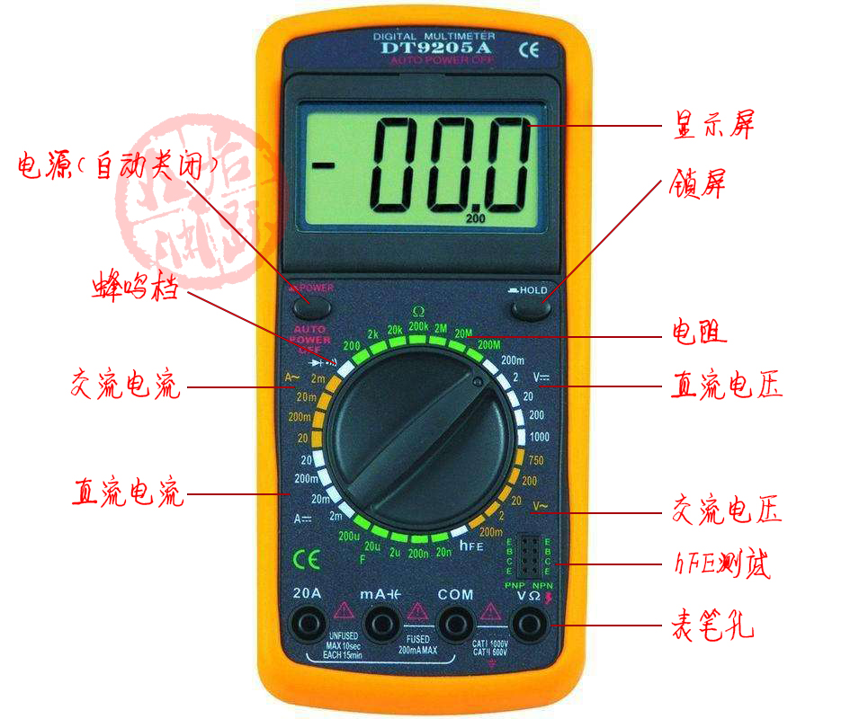 萬用表的實際用法以及各功能原理詳解