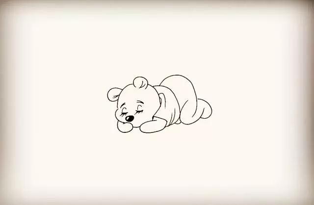 亲子简笔画｜可爱淘气的维尼熊，一起来学习吧