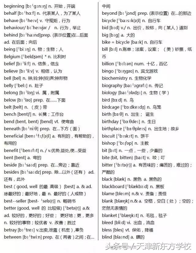 2019高考英语3500个词汇详解（收藏拿回家，慢慢背吧）