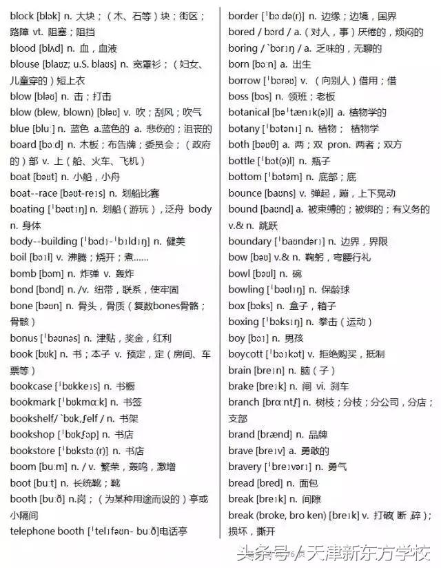 2019高考英语3500个词汇详解（收藏拿回家，慢慢背吧）