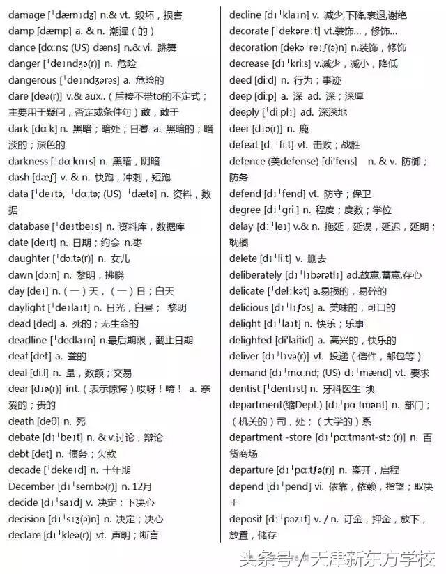 2019高考英语3500个词汇详解（收藏拿回家，慢慢背吧）