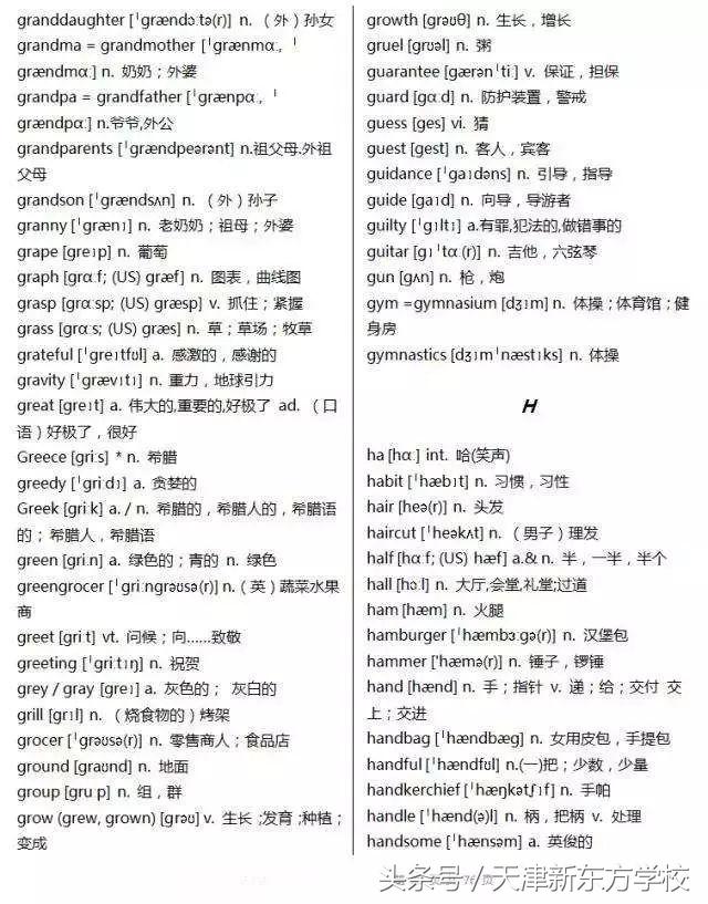 2019高考英语3500个词汇详解（收藏拿回家，慢慢背吧）
