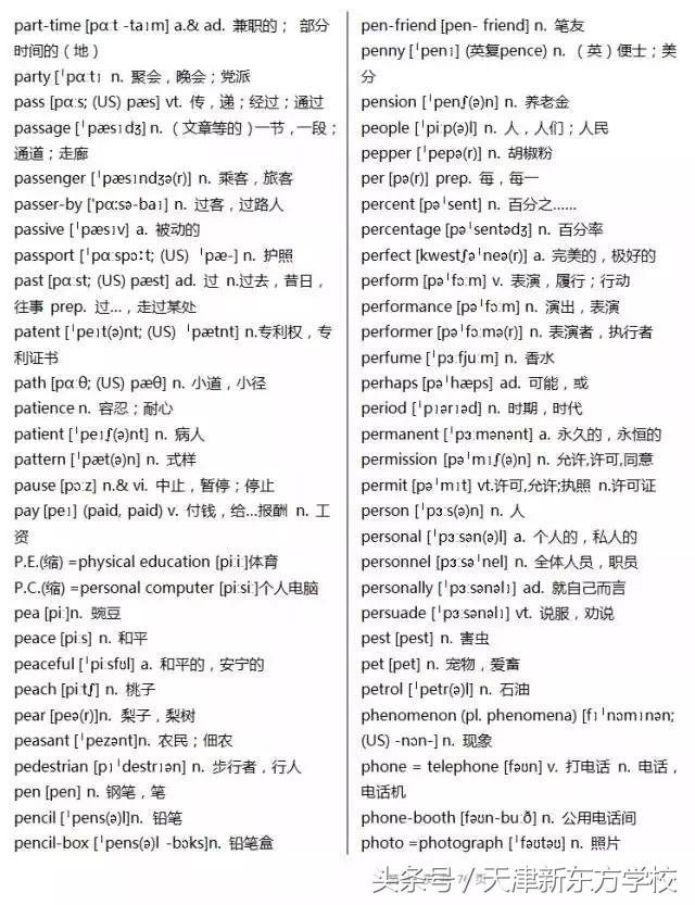 2019高考英语3500个词汇详解（收藏拿回家，慢慢背吧）