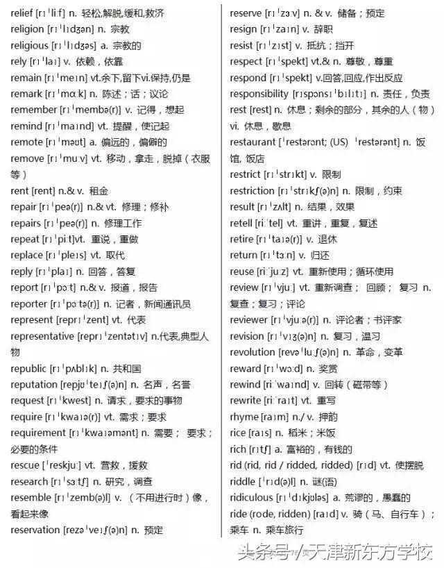 2019高考英语3500个词汇详解（收藏拿回家，慢慢背吧）
