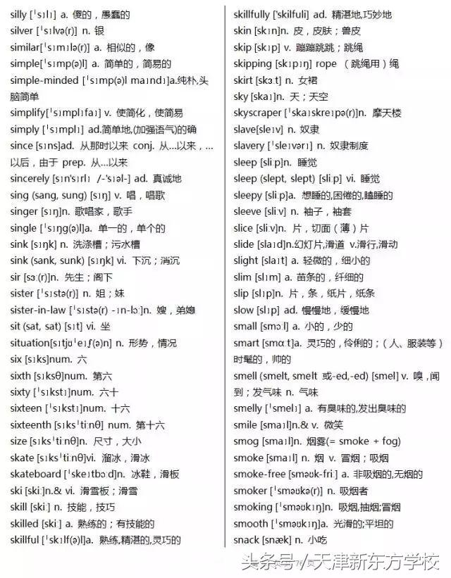 2019高考英语3500个词汇详解（收藏拿回家，慢慢背吧）