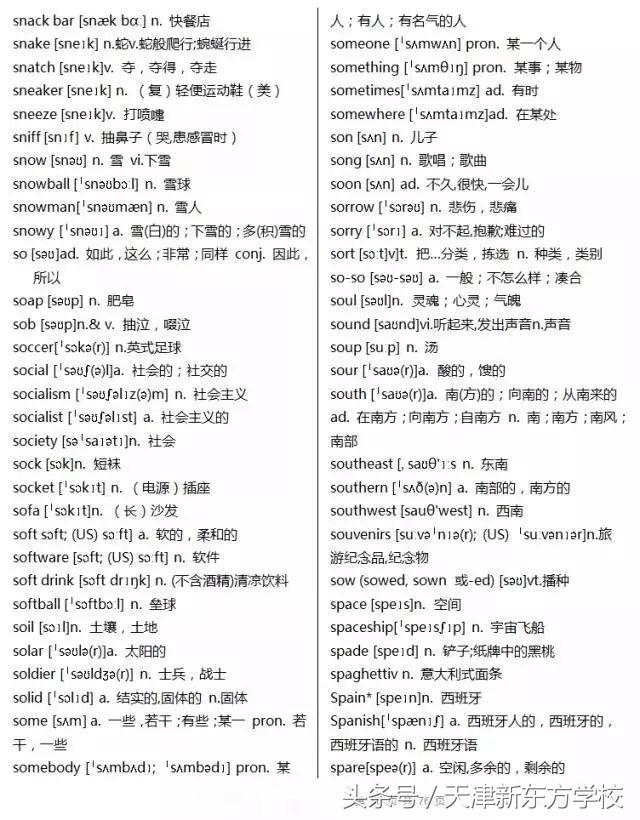 2019高考英语3500个词汇详解（收藏拿回家，慢慢背吧）