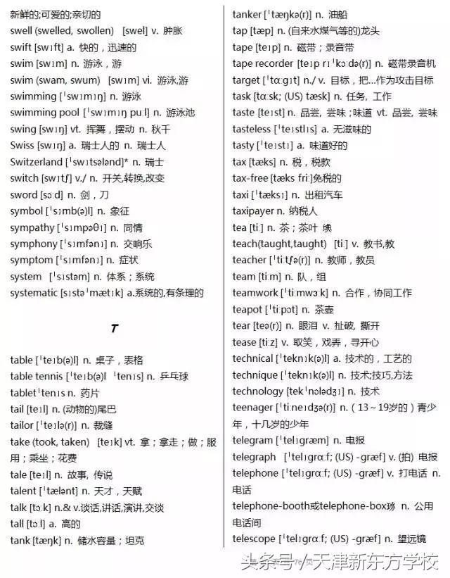 2019高考英语3500个词汇详解（收藏拿回家，慢慢背吧）
